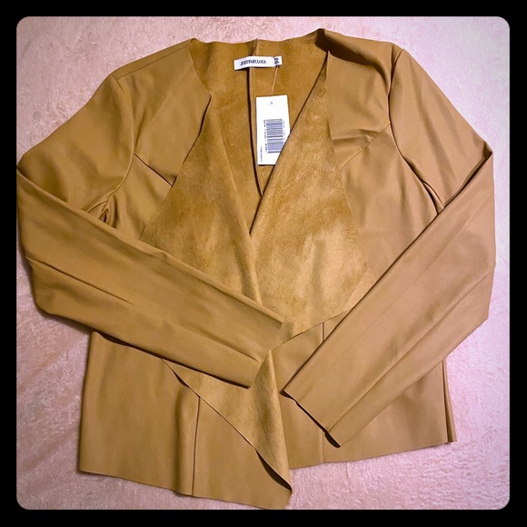 JustFab Jackets & Blazers - Faux Leather Jacket